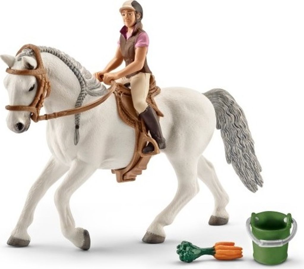 SCHLEICH Cavaliere con cavalla lipizzana 0 Immagine del prodotto 