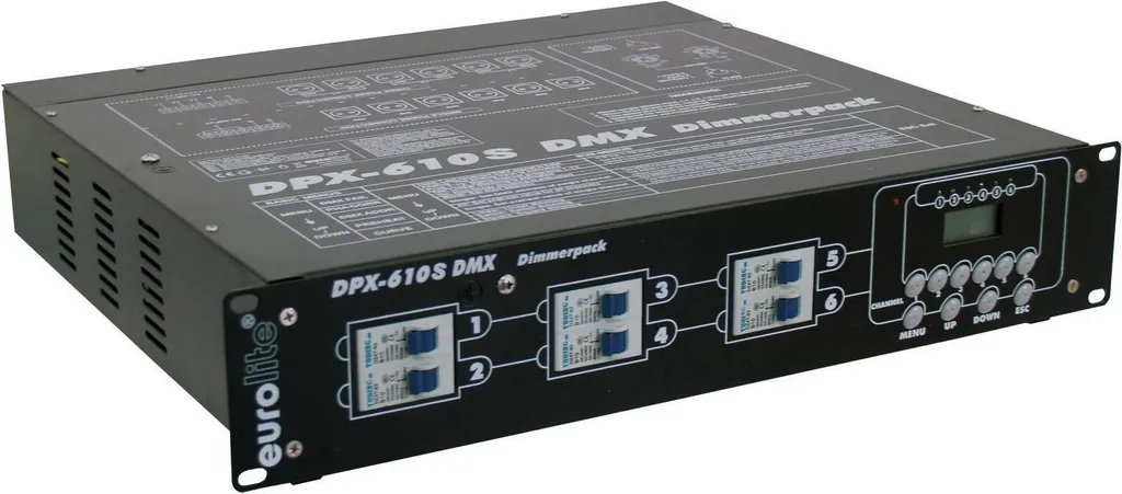 Bloc de puissance DMX 6 canaux DPX-610 format rack 19 po 70064122