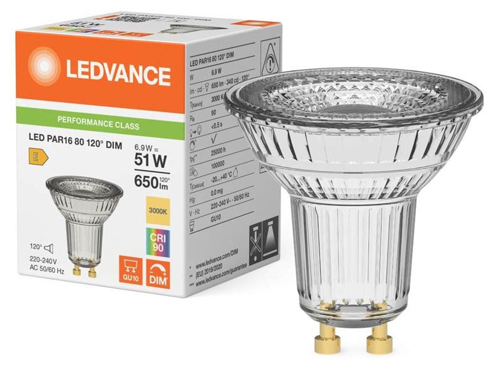 Ledvance LED PAR16 80 120° DIM P 930 GU10 Dimmbare Produktbild 