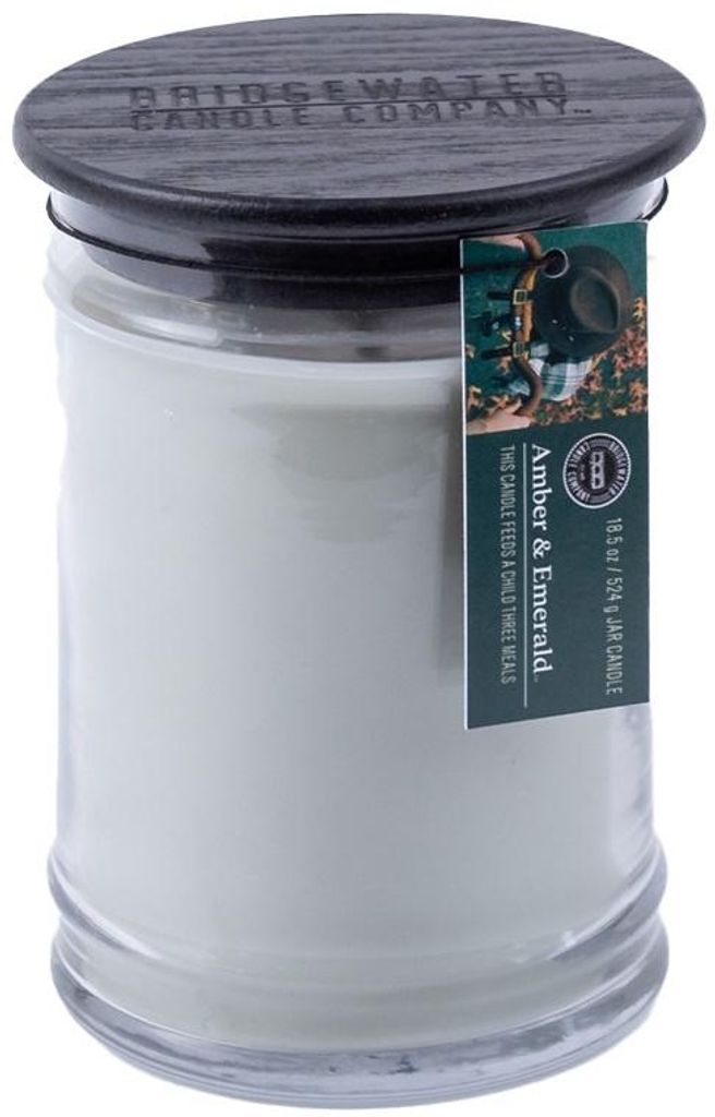 Bridgewater Candle Large Jar Amber & Emerald 524 g