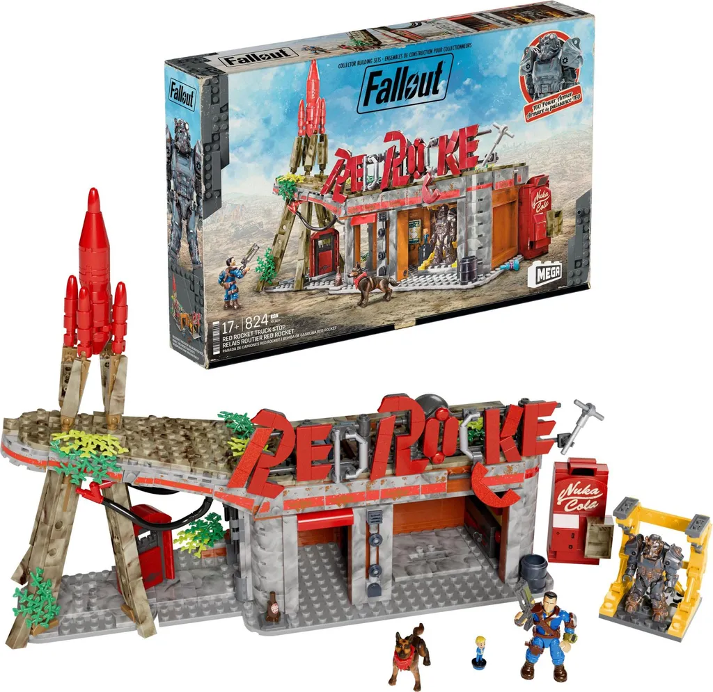 Jeu de construction Fallout MEGA Red Rocket Truck Stop pour Collection - 9