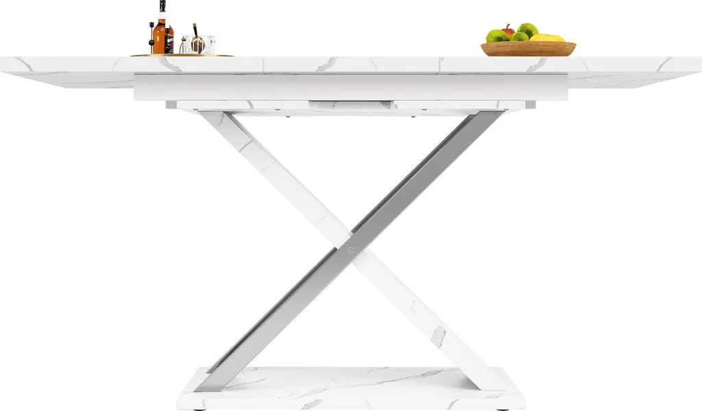Petite Table à Manger Extensible 118-157 cm Solution Gain de Place - 9