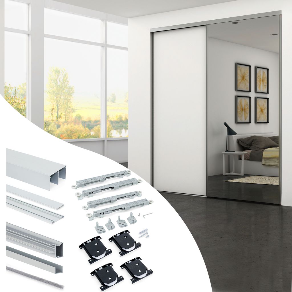 Emuca Set aus Hardware set für Placard 81 2-schiebig und Produktbild 