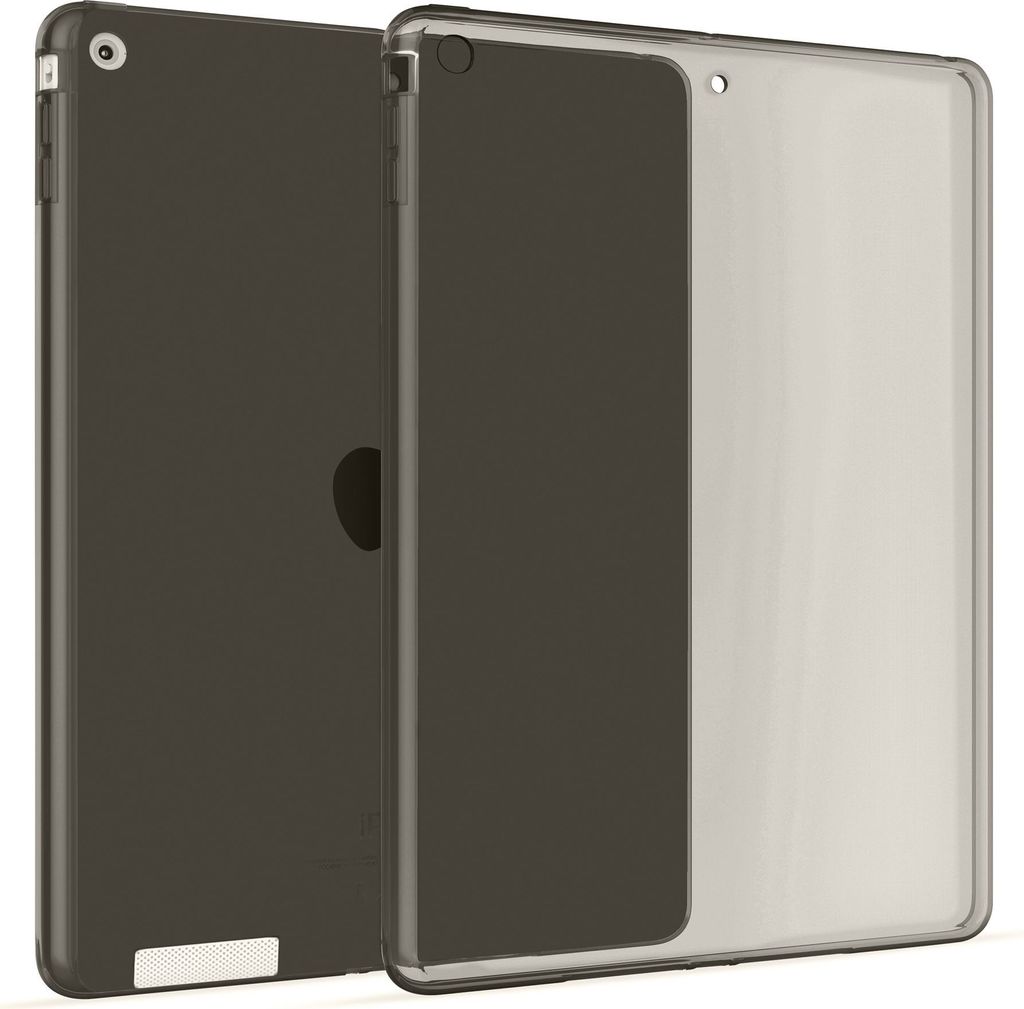 Hülle Kompatibel mit Apple iPad 2, iPad 3, iPad 4 - Transparent Silikon Cover Case Schutzhülle in Schwarz