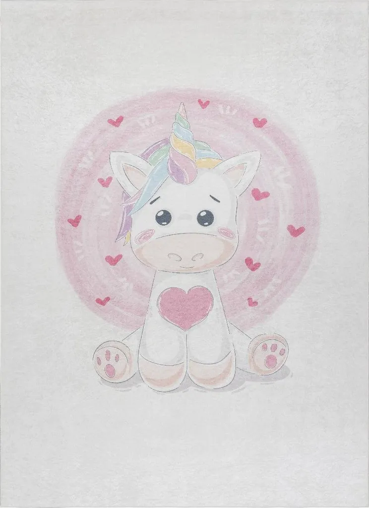 Tapis enfant Bambino 1128 Unicorn 80x150 cm - Décoration chambre fille