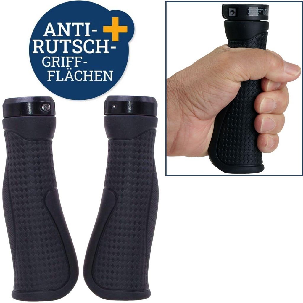 Set Fahrrad-Griffe Ergonomisch Lenker-Griffe Gummi Produktbild 