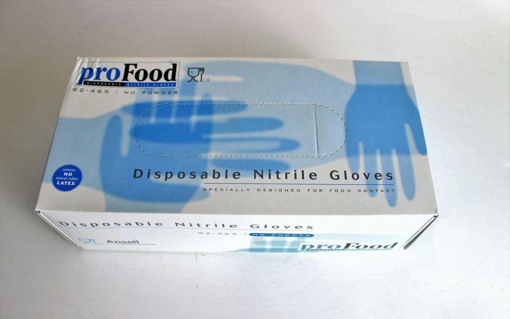 Ansell ProFood Einweghandschuhe 100 Stück Gr S puderfrei Einweg-Handschuh Nitril