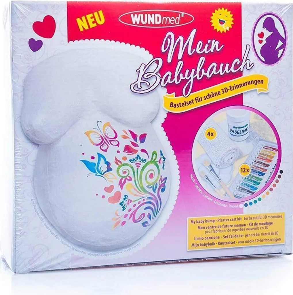 Moulage ventre femme enceinte sans risque : kit plâtre 3D doux et complet