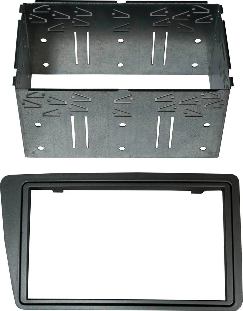 Kit de Montage Façade Autoradio 2 DIN et Cage pour Honda Civic Noire