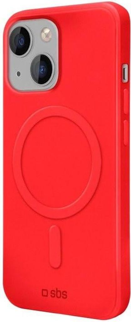 SBS MagSafe-kompatible magnetische Ladeabdeckung für iPhone 14 Plus, Rot