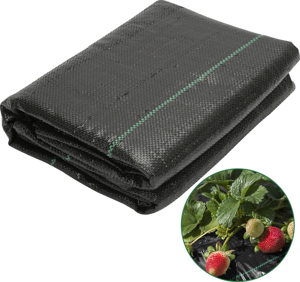 TolleTour 10m² Unkrautvlies Gartenvlies, 1x10m, 90g/m², Wasserdurchlässig Reißfest Unkraut Schutz Garten, Bodengewebe Mulchvlies