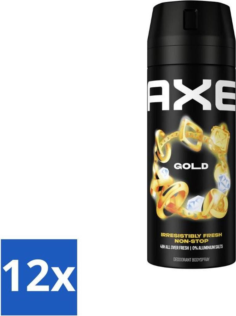 Ax Deodorant Körperspray Gold 150 ml - Vorteilspack - 12 Stücke