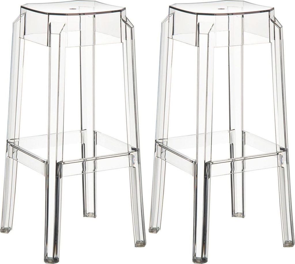 2er Set Barhocker Fox transparent