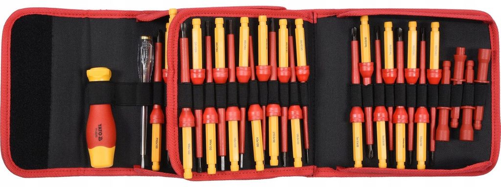 Sada šroubováků VDE 50 ks, křížové, s drážkou, Torx, HEX, Obrázek produktu 