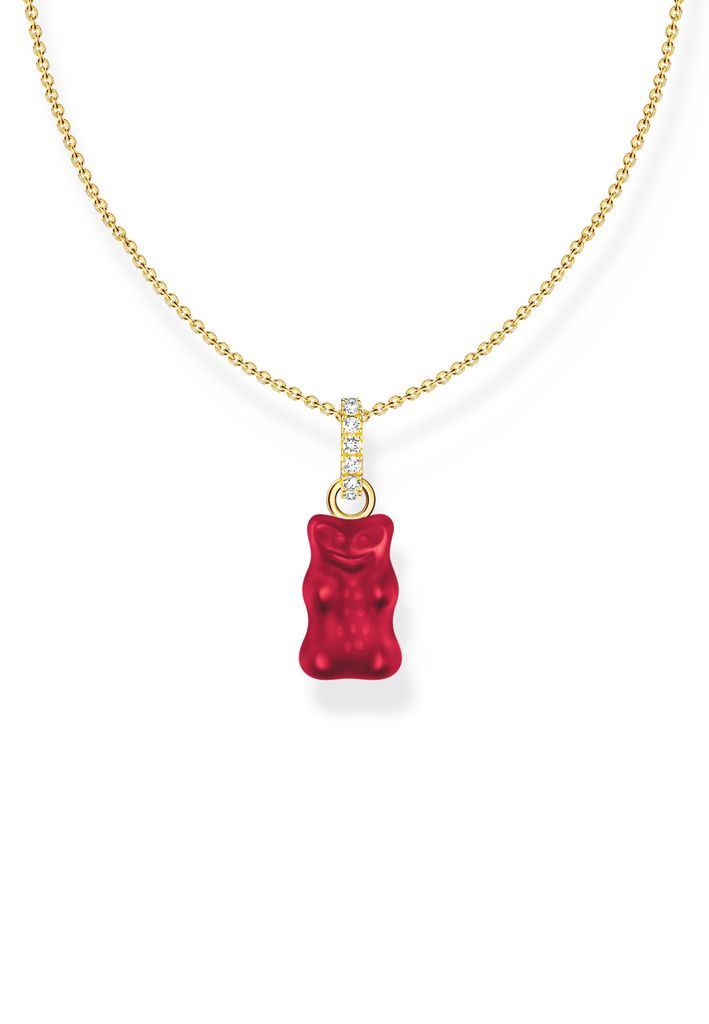 Thomas Sabo KE2209-414-10-L45 Vergoldete Kette mit rotem Produktbild 3