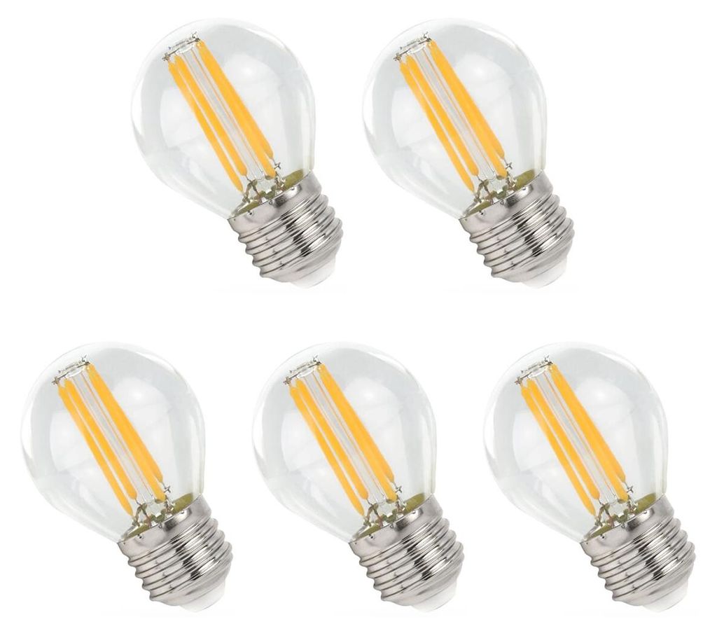 Spectrum E27 LED Lampe 4W 500lm 2700K Warmweiß 230V 5 Stück