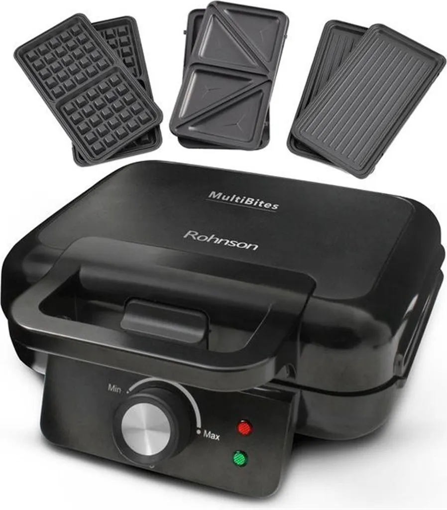 Appareil à Croque-Monsieur et Gaufrier Rohnson R-2635 MultiBites 800W