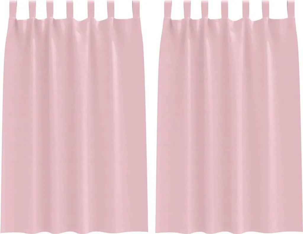 Set 2 Tende Oscuranti vidaXL Rosa Baby 175x140 - Arredo Casa Moderno