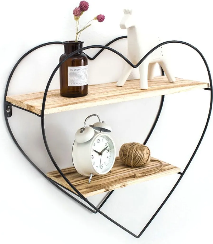 Scaffale in Vero Legno 50x50x19cm - Mensola di Design da Parete