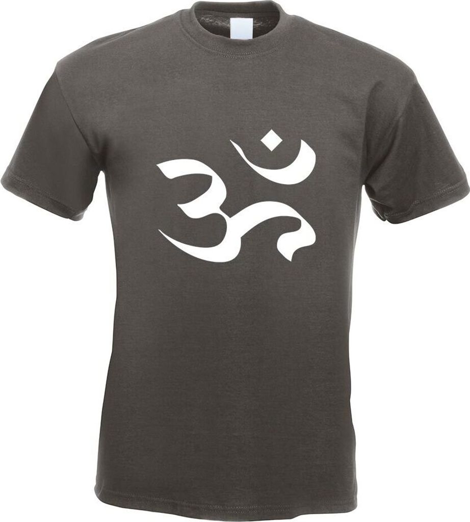 Kiwistar - T-Shirt - Graphit - Om Motiv Bedruckt Funshirt Design Print - mit Motiv Bedruckt - Funshirt Design - Sport - Freizeit - Herren - XXL