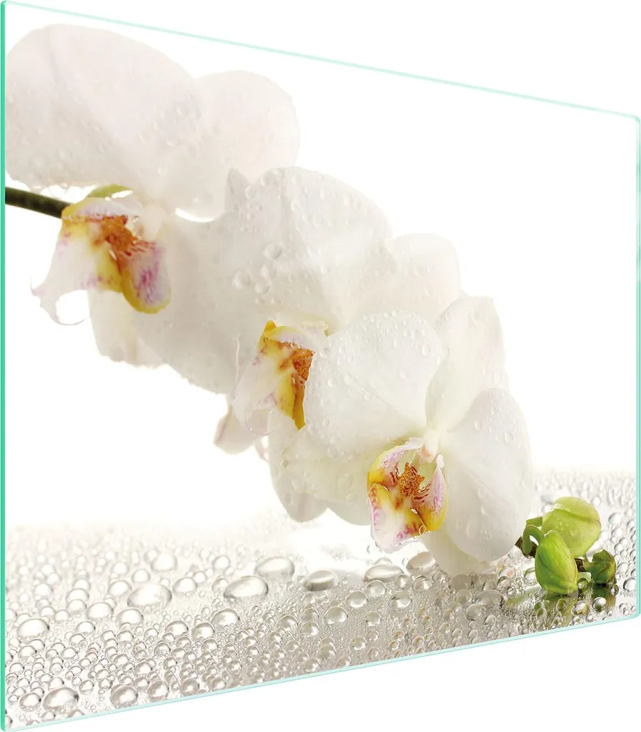 Tagliere Professionale in Vetro 52x40 Orchidea: Resistente e Igienico