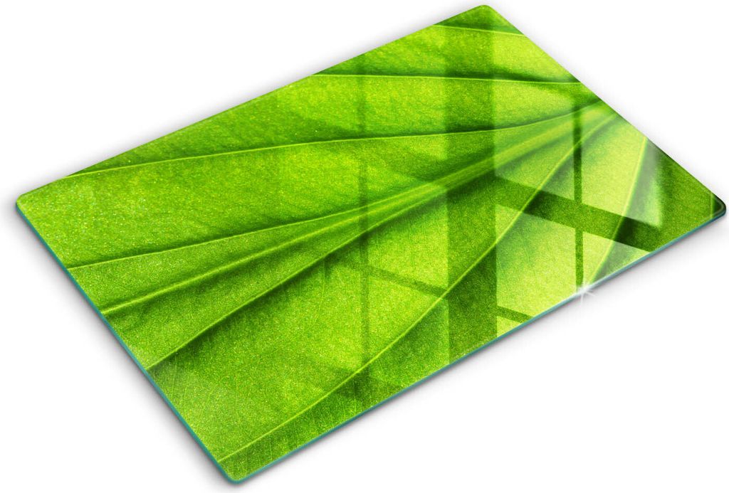 Glasschneideplatte - Herdabdeckplatte - 80x52 cm -Schneidebrett - Spritzschutz -Angelschnurblatt