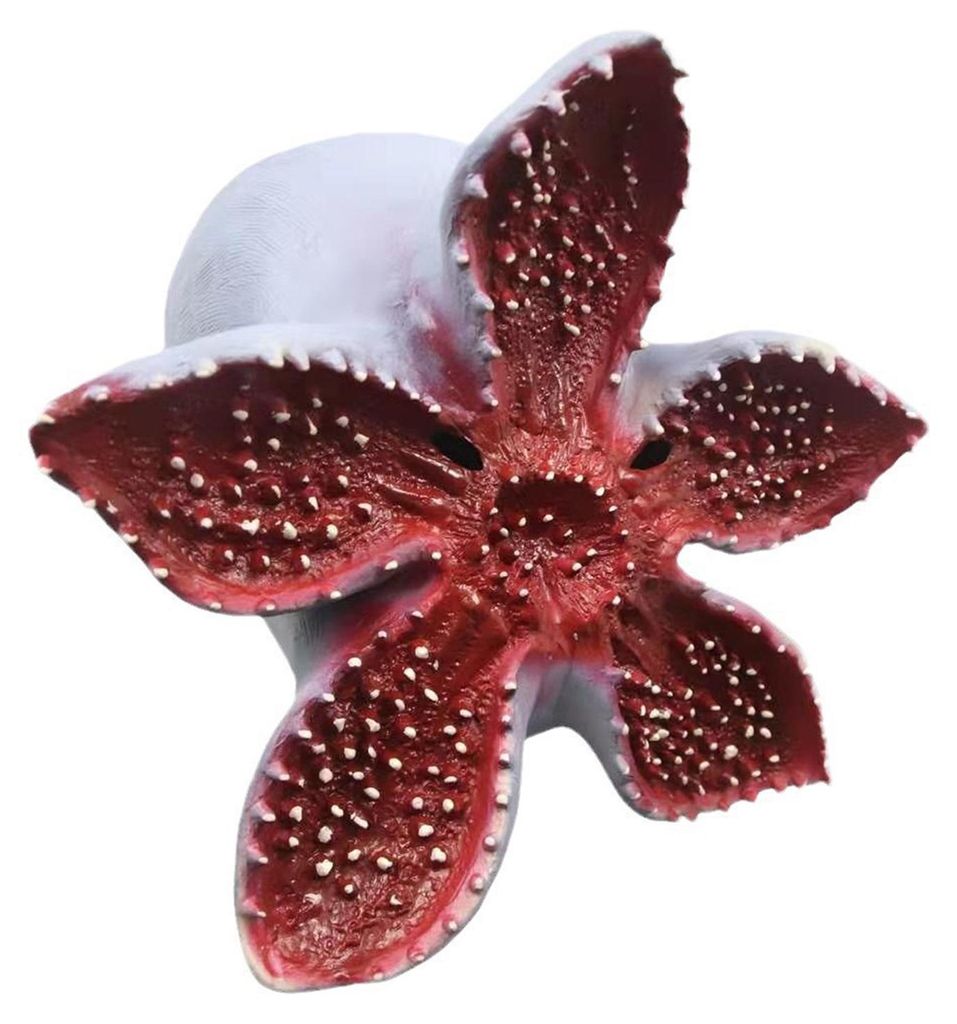 Gruselige fleischfressende Blumenmaske – Unheimliche Latex-Vollkopfmaske für Halloween, Maskenball, Cosplay-Partys und Kostüme