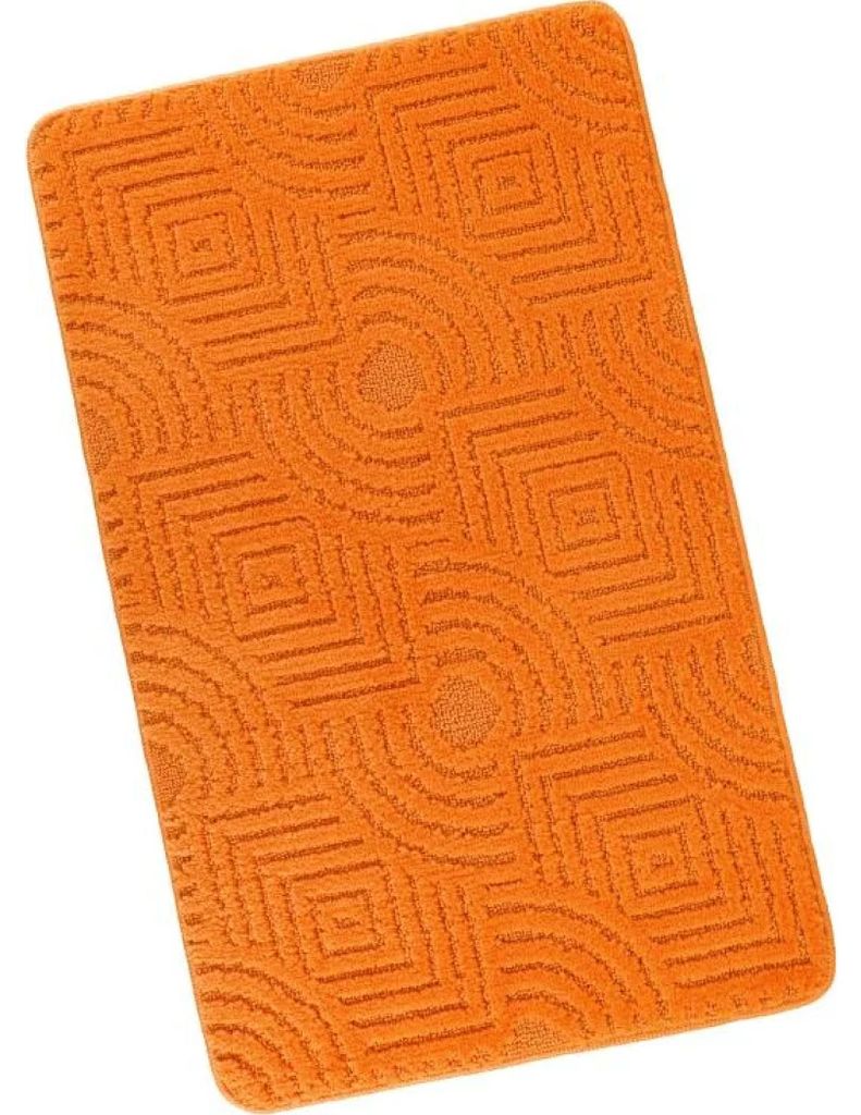 Tapis de salle de bain 60x100cm Maze orange Image du produit 
