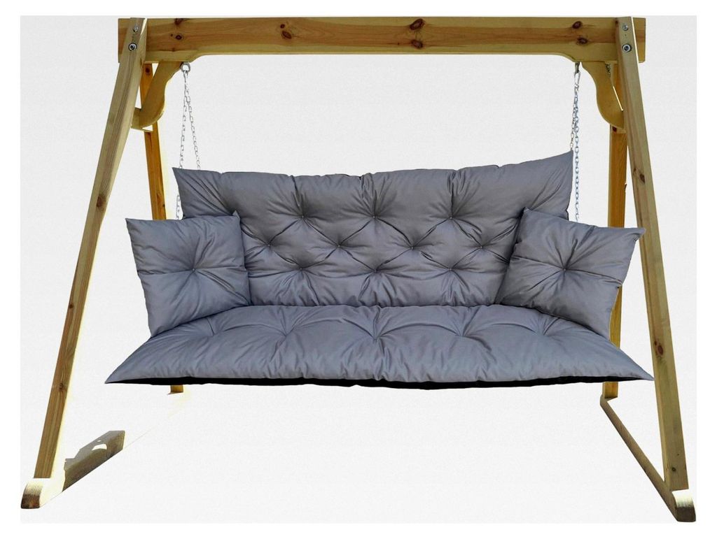 Wasserfeste Outdoor Palettenkissen | Auflage für Hollywoodschaukel | Bankauflage | Sitz- und Rückenkissen | Lounge Kissen Outdoor 100 x 110 cm (1...