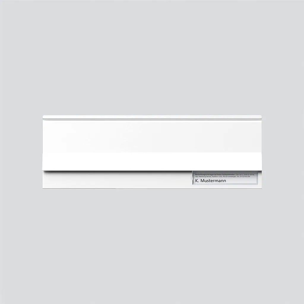 Siedle BE 611-3/1-0 W Clapet d'Introduction de Lettres Blanc 200017502-01