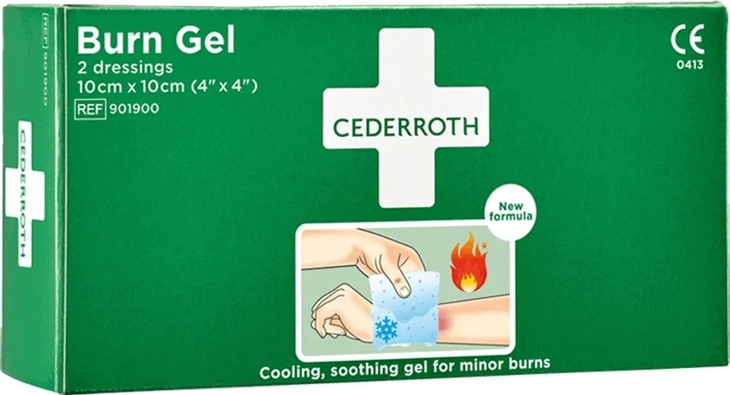 Cederroth Burn Gel Dressing 10x10 cm, 2 pz REF901900 - 24 Pz.