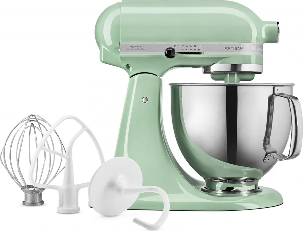 KitchenAid 5KSM125EPT Robot avec Bol Inox 4.8L et Moteur Silencieux