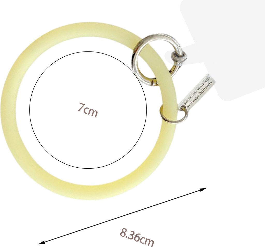 Telefon Hanging Ring Universal Mehrzweckrunde Runde tragbare Anti-Drogen-Schlüsselbund weiches Silikon-Mobiltelefon Lanyard-Gurt Anti-Lost-Armband...