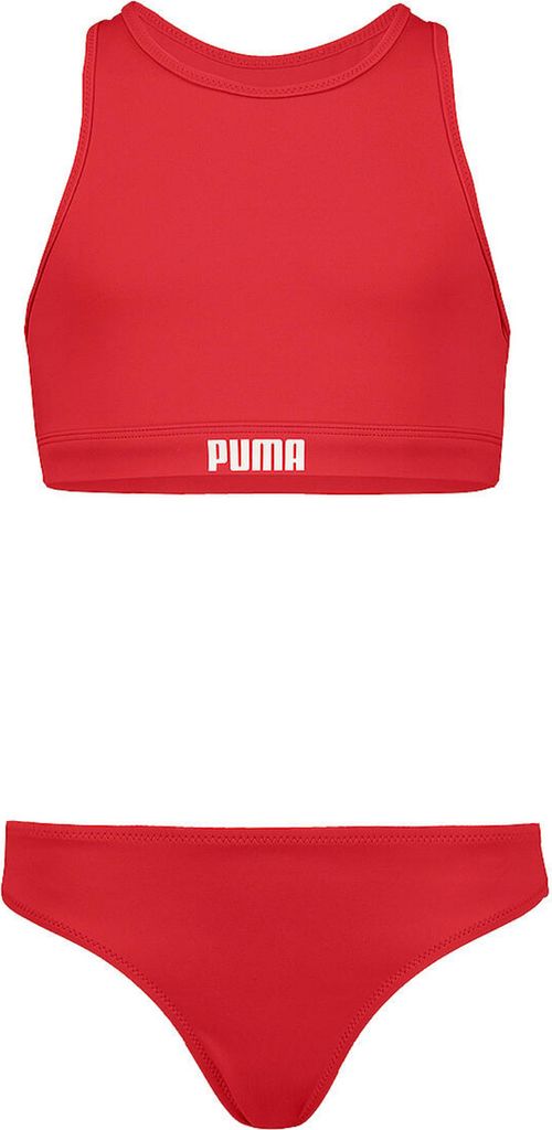 PUMA SWIM GIRLS RACERBACK BIKINI SE red 140