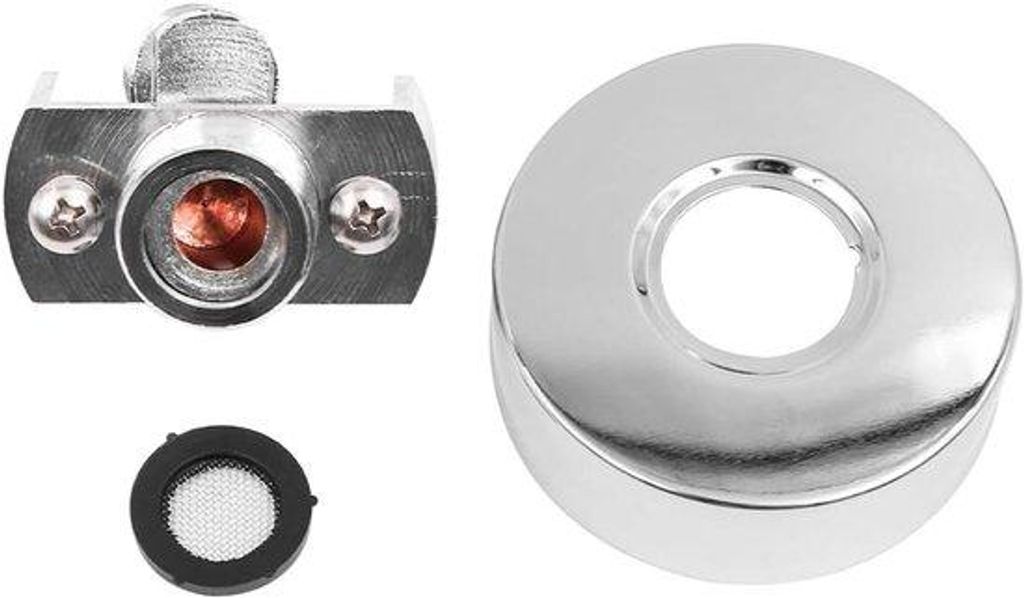 Verstelbare Duschadapter mit exzentrischem Schraubengewinde für schräge Duschköpfe - Accessoires für kurze Duschköpfe aus Kunststoff.