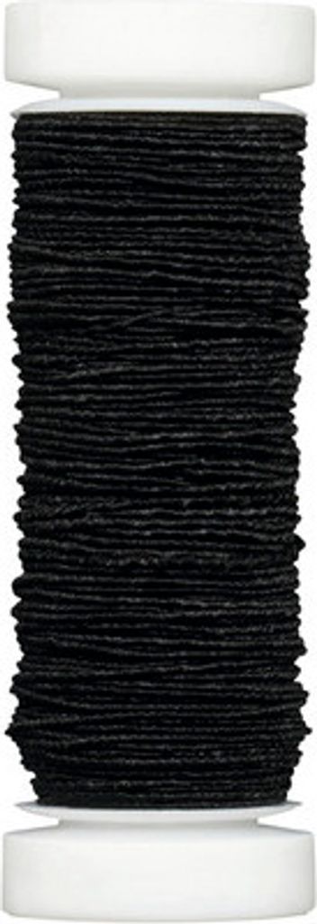 Elastic-Nähfaden schwarz 20 m 0,6 mm