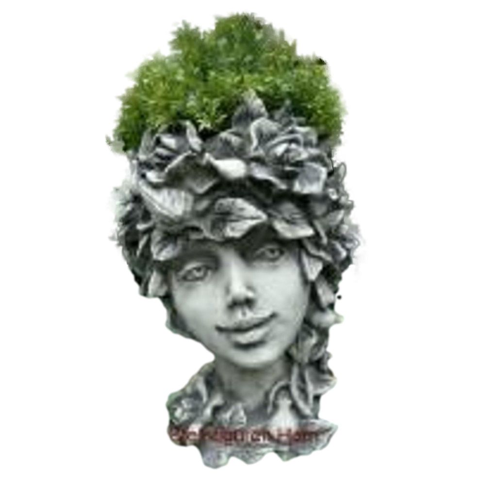 Schöner Pflanztopf Wildröslein zum bepflanzen zur Dekoration für den Garten oder die Terrasse aus Steinguss Neu Frostfest Witterungsbeständig 2...