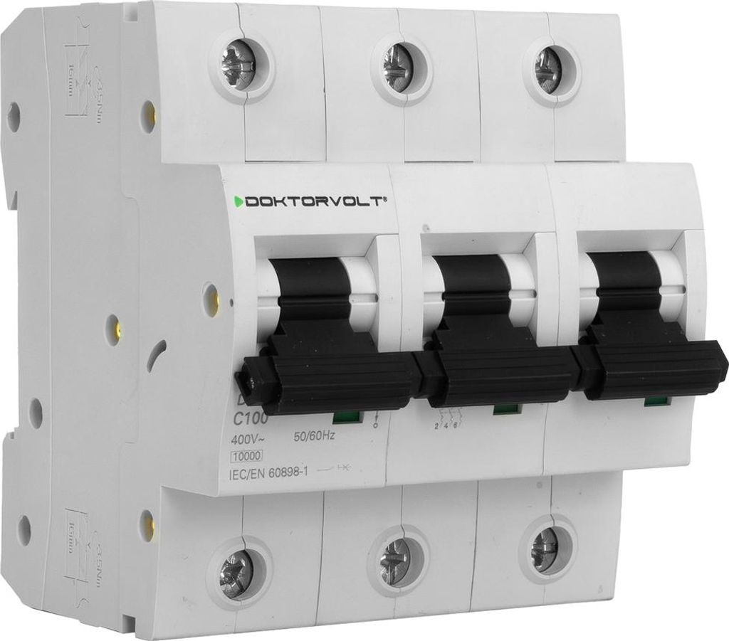 Leitungsschutzschalter MCB 10kA 3P 100A C100A LS-Schalter Doktorvolt DV-5466