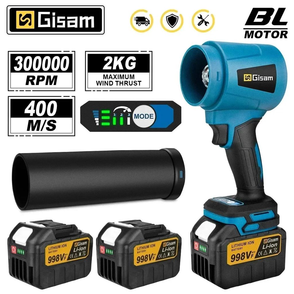 Gisam Akku-Turbo-Gebläse, 300.000 U/min, 400 m/s, Produktbild 