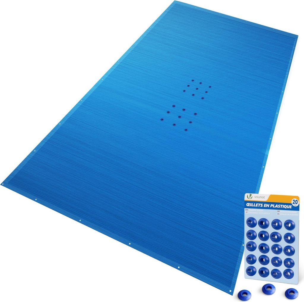 VOUNOT® Poolabdeckung Rechteckig 160g/m² Doppelter Produktbild 