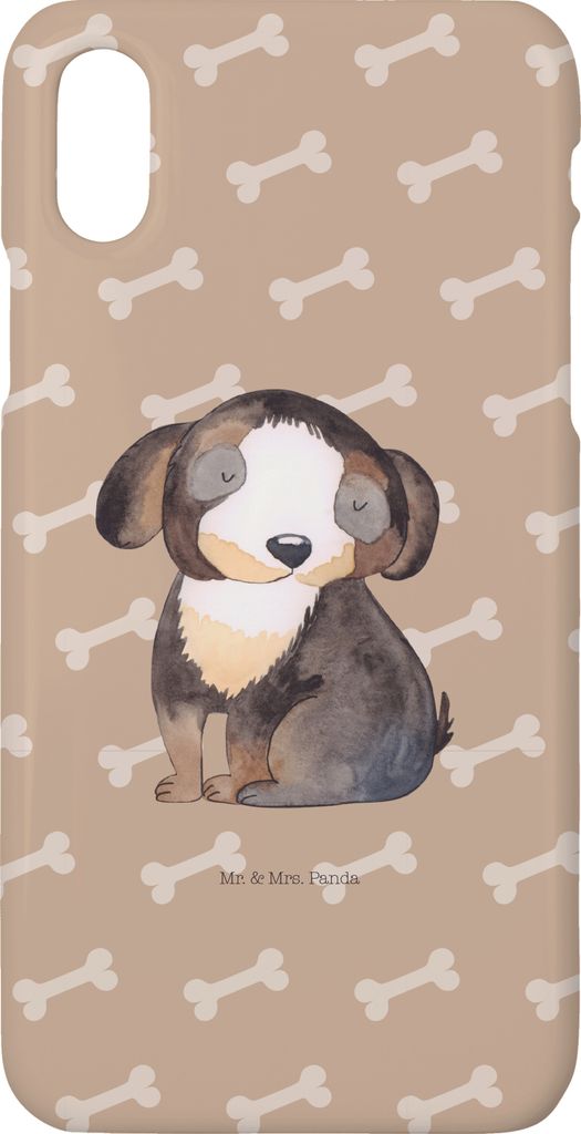 Mr. & Mrs. Panda Iphone 10 Handyhülle Hund Entspannen - Hundeglück - Geschenk, Sprüche, Entspannt, Liebe, Cover, Süß, X, Hülle, Flauschig, Handy