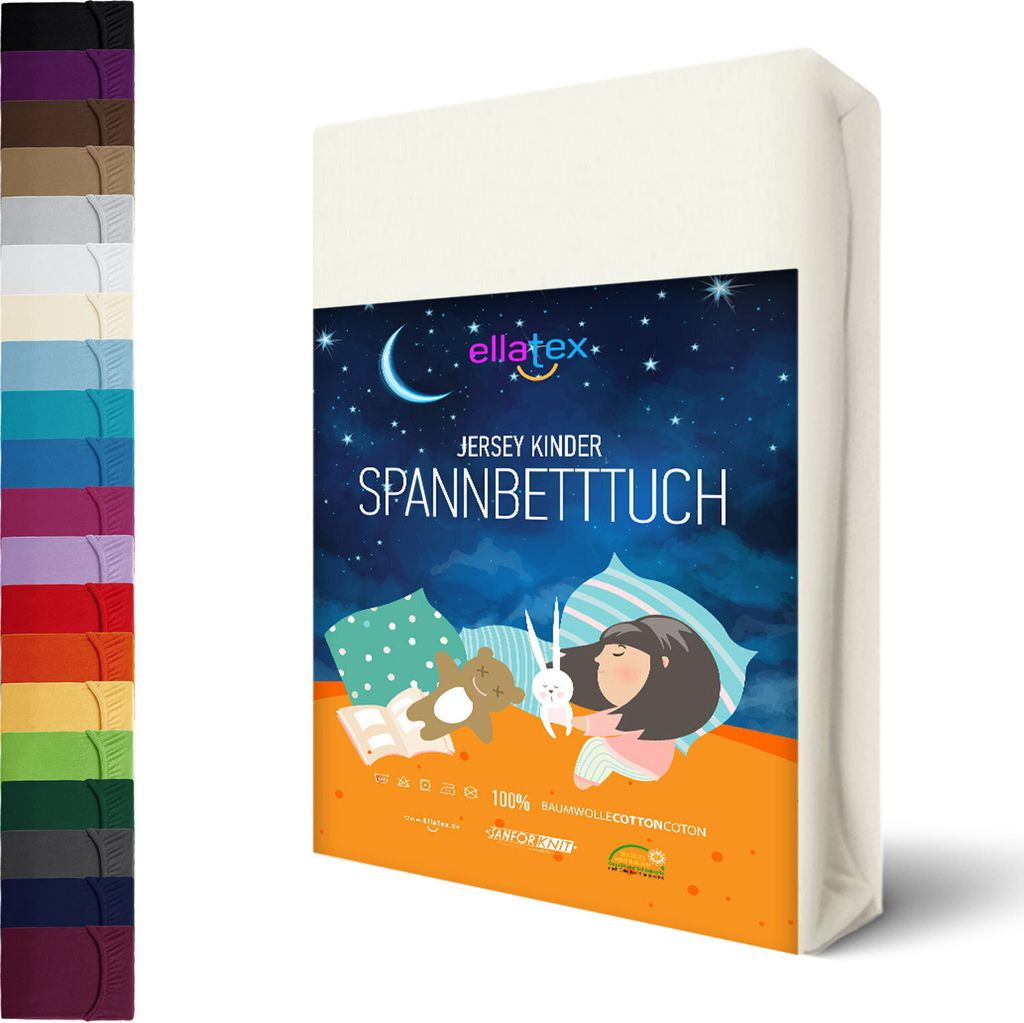 JERSEY KINDER Spannbettlaken 70x140cm Kinderlaken Produktbild