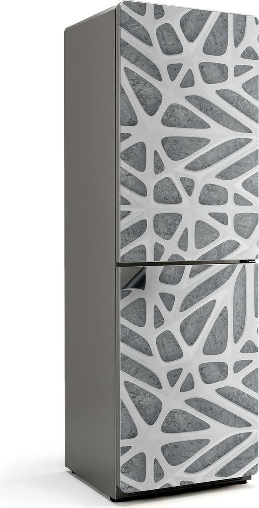 Abstraktes durchbrochenes Muster – Magnetische Kühlschrank Abdeckung – Dekorfolie magnetisch Küche – Kühlschrank Magnet Deko – selbstkle...