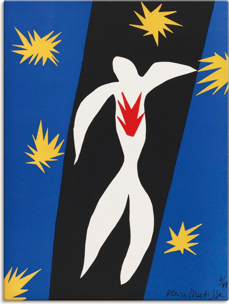ARTland Leinwandbild Der Sturz des Ikarus. 1943 Größe: 90x120 cm