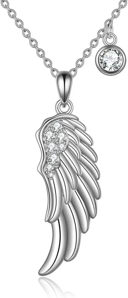 Collier Ailes d'Ange VONALA en Argent 925 et Zirconium pour Femme