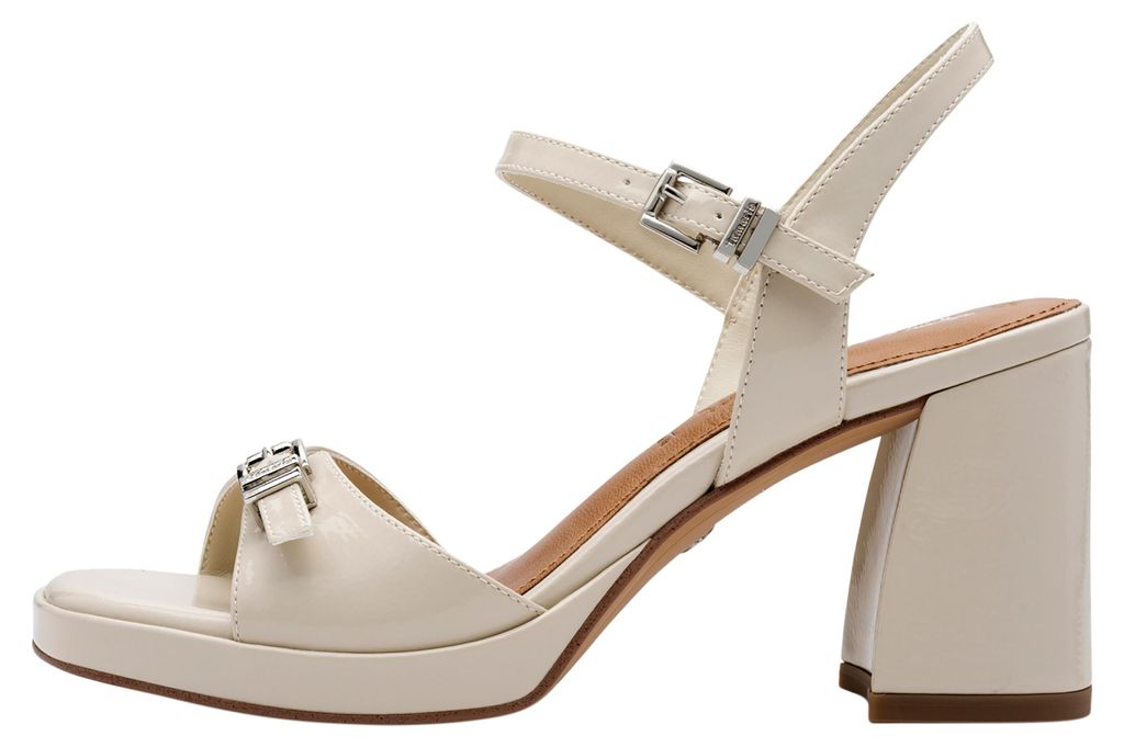 Sandalen mit Absatz aus Leder