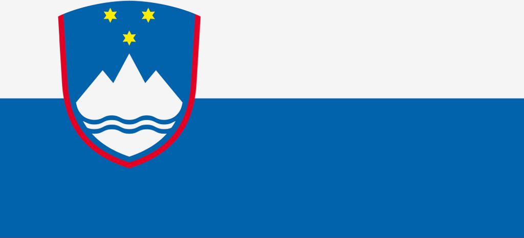 Slowenien Kunstdruck Bild - Flaggen Der Welt (40 x 50 cm)