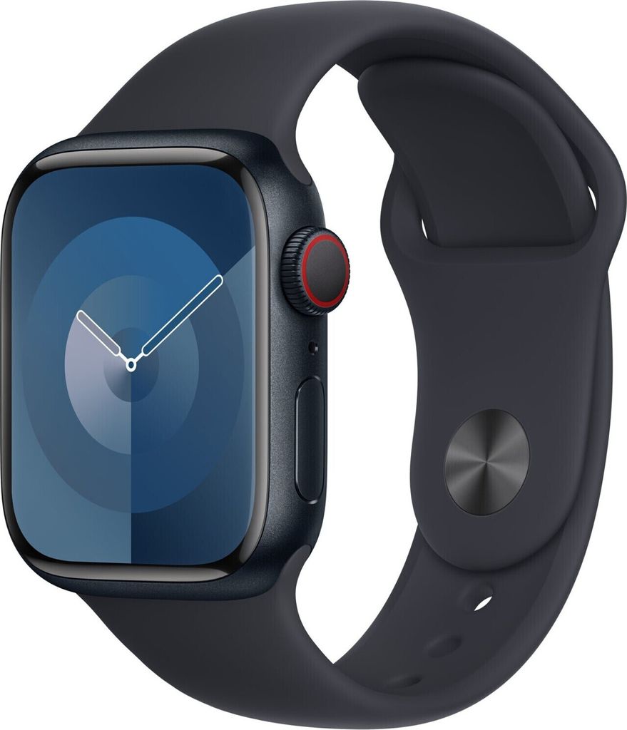 Apple Watch Sportarmband 41mm M/L Smartwatch-Armband mitternacht anthrazit
