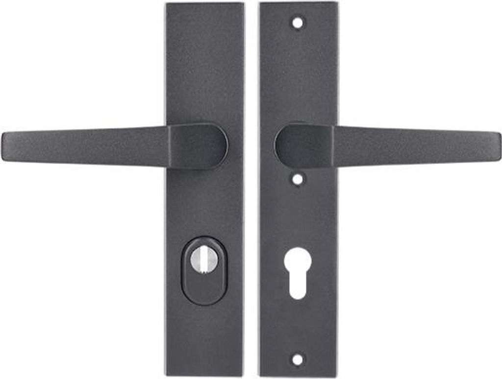 AXA KIOTO 72 WB Griff mit FLEX-Einsatzschutz (Brandschutz), Farbe K7 - Anthrazit (Türstärke 74-83 mm)
