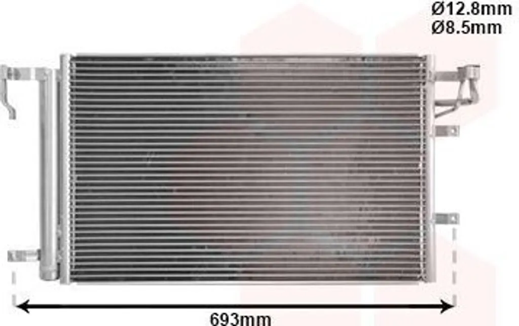 Condenseur climatisation en aluminium pour KIA CERATO essence